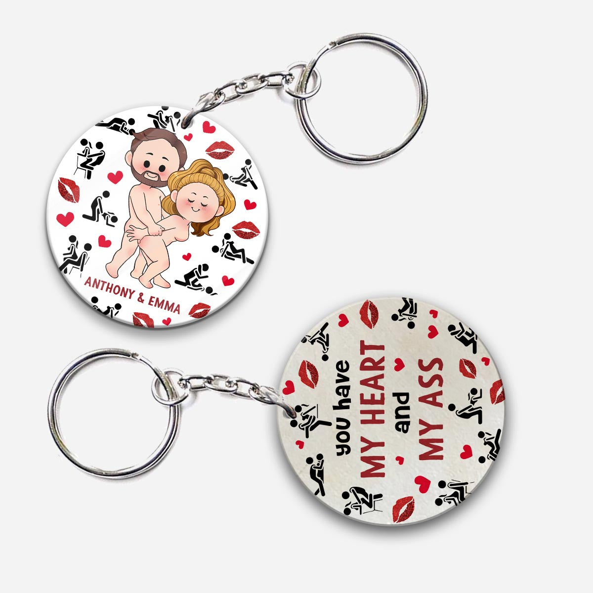 I Promise - Personalized Couple Keychain