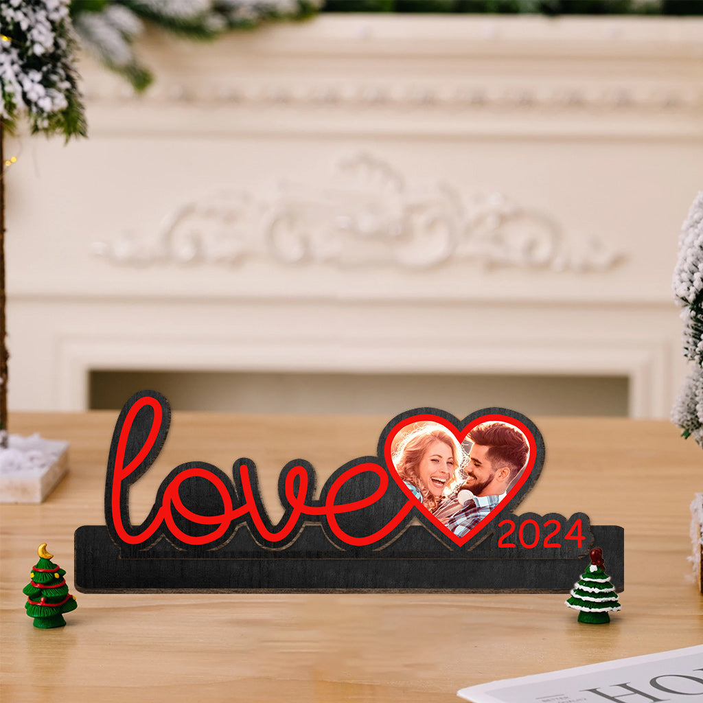 Love 2024 - Personalized Couple 1 Layered Big Freestanding