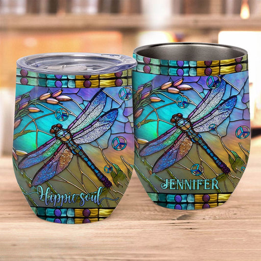 Âme Hippie - Gobelet à vin hippie personnalisé