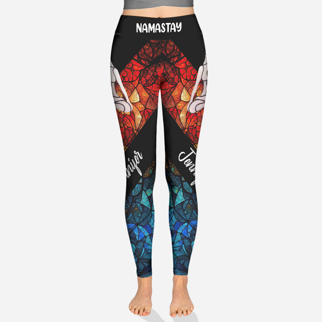 Namasté loin de moi - Leggings de yoga personnalisés