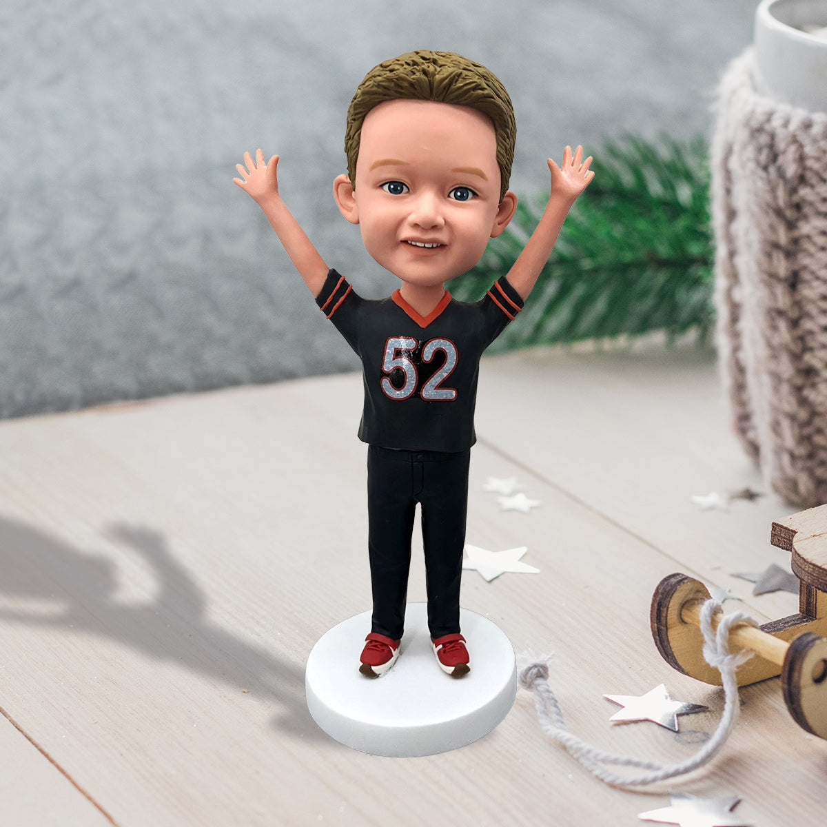 Meilleur petit-fils du monde - Cadeau pour petit-fils - Figurine à tête oscillante personnalisée