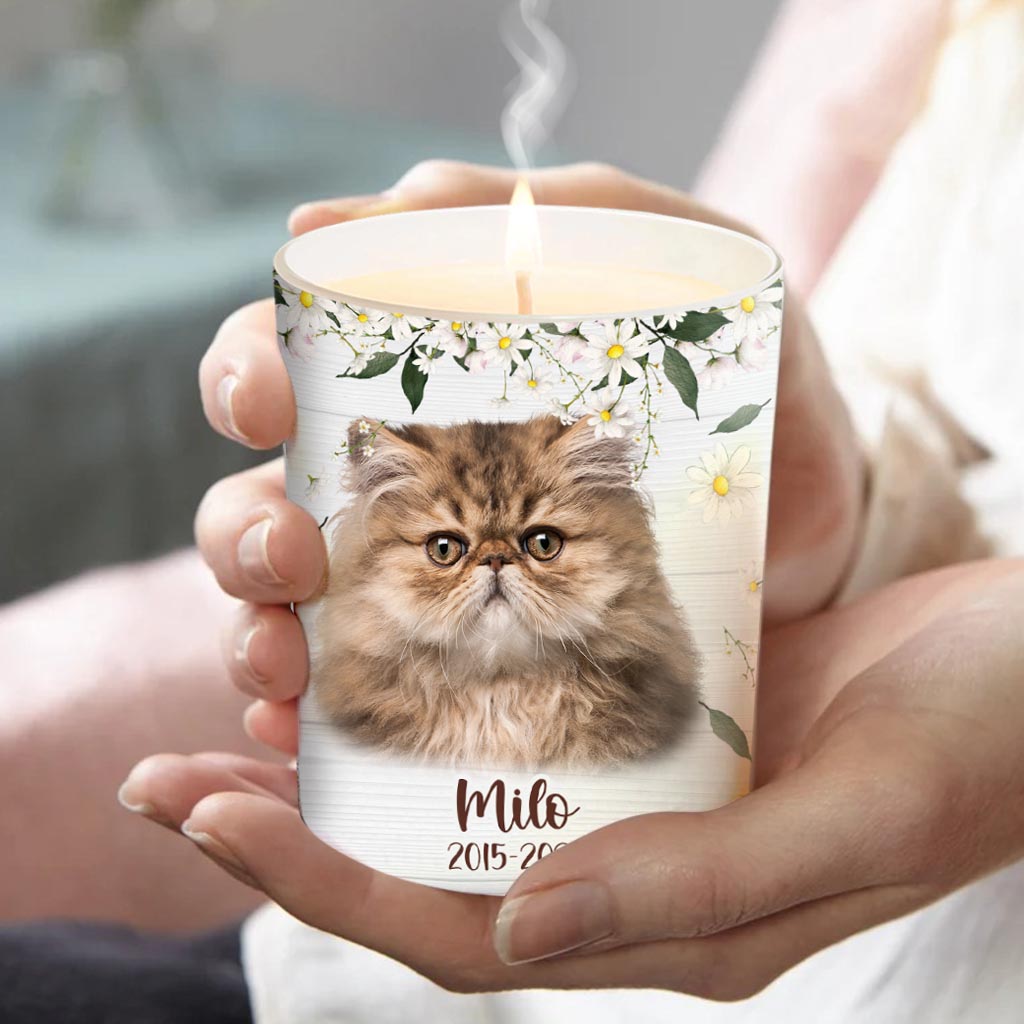 Zünde diese Kerze an, wenn du mich vermisst – Geschenk für Hundebesitzer und Katzenliebhaber – Personalisierte Kerze mit Holzdeckel