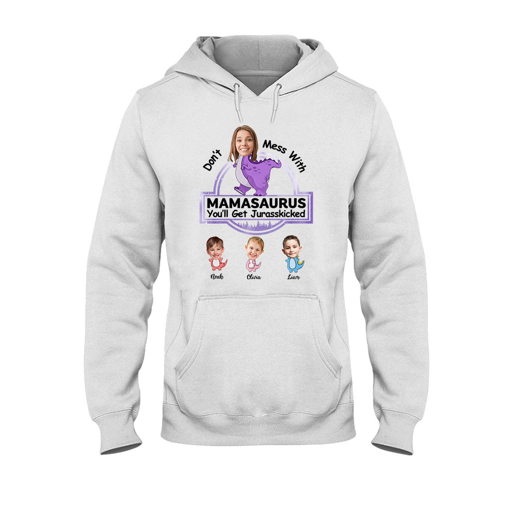 Don't Mess With Mamasaurus Jurasskicked - Personalized Mother T-shirt And Hoodie