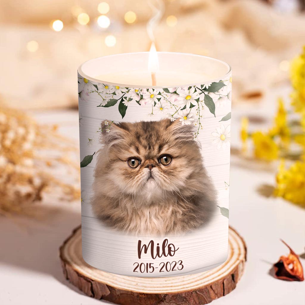 Zünde diese Kerze an, wenn du mich vermisst – Geschenk für Hundebesitzer und Katzenliebhaber – Personalisierte Kerze mit Holzdeckel