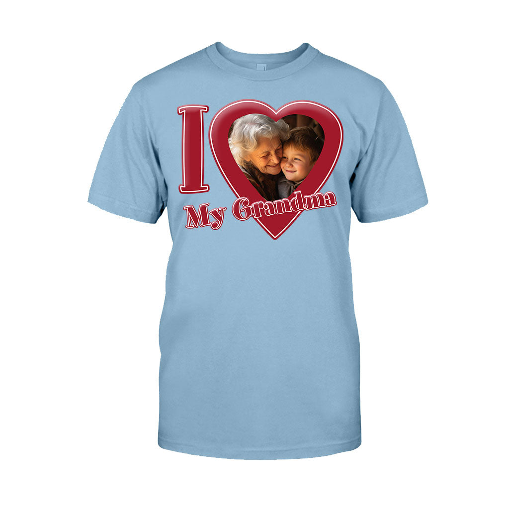 Ich liebe meine Oma/Nana/Mama... - Personalisiertes Oma-T-Shirt und Hoodie