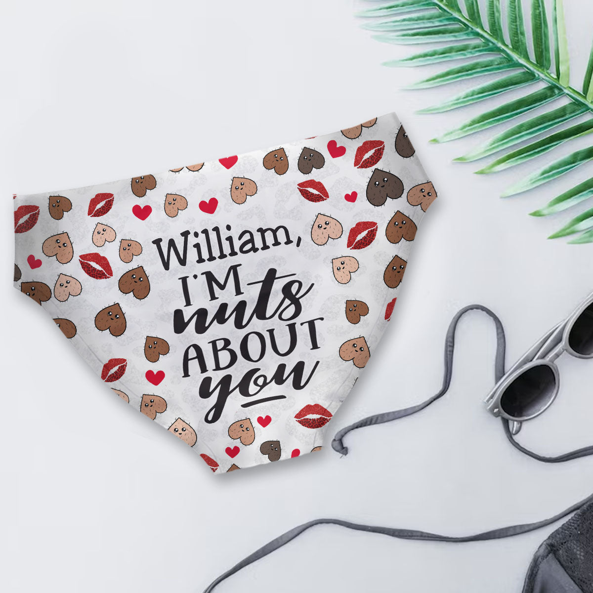 I'm Nut About You - Personalized Couple Women Briefs