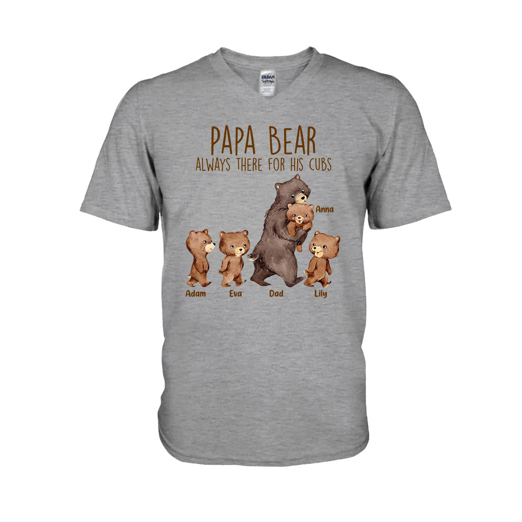 Papa Bear - Gift for dad, grandpa, uncle, brother - Personalized T-shirt And Hoodie