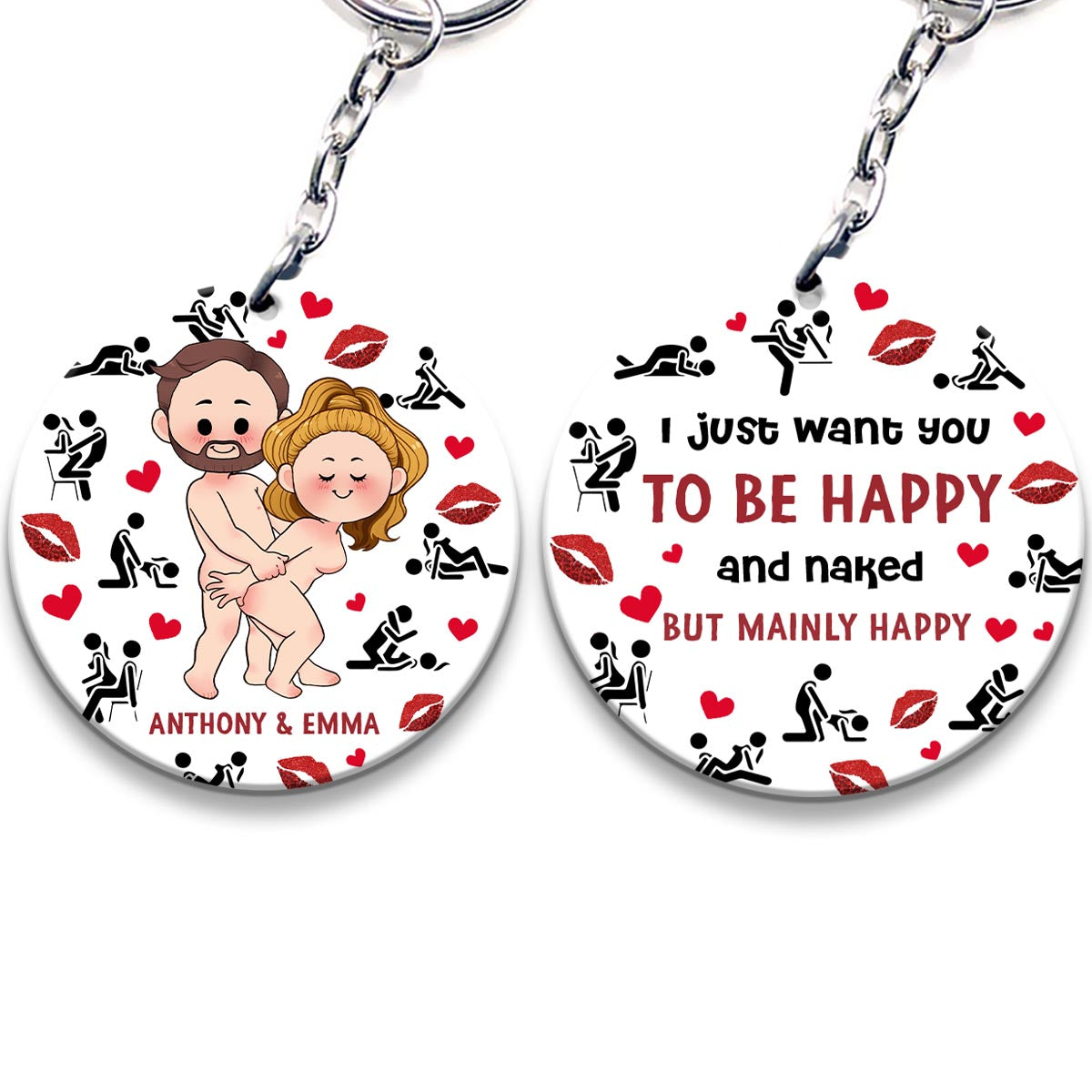 I Promise - Personalized Couple Keychain