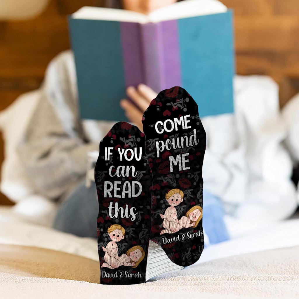 If You Can Read This - Personalized Couple Socks