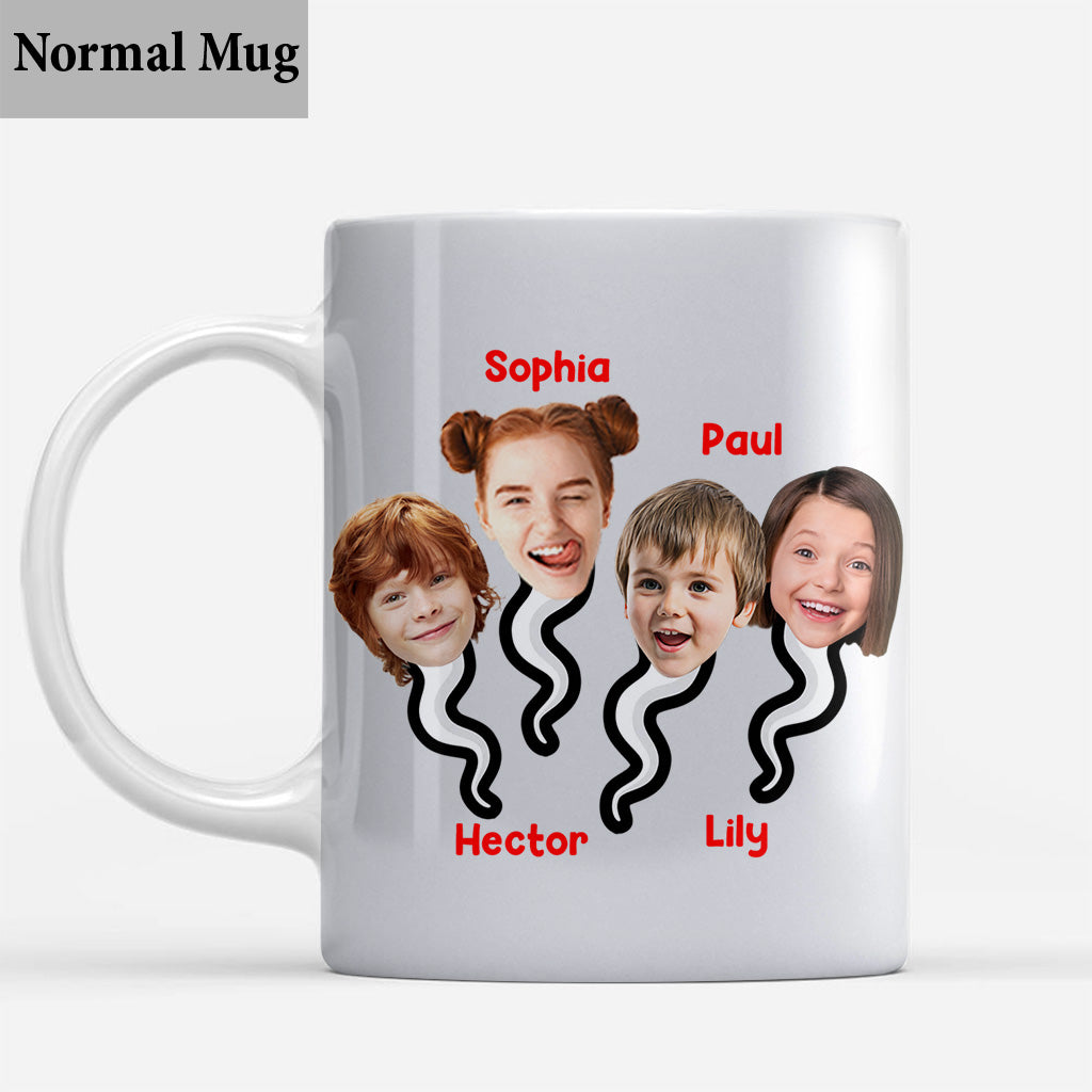 Thanks Mom For Not Swallowing Us - Personalized Mother Mug