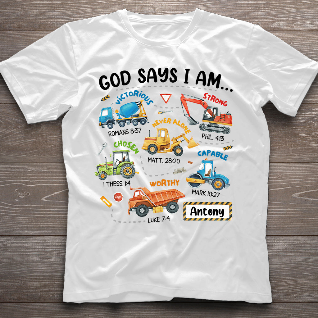 Gott sagt, ich bin es – personalisiertes Kinder-T-Shirt