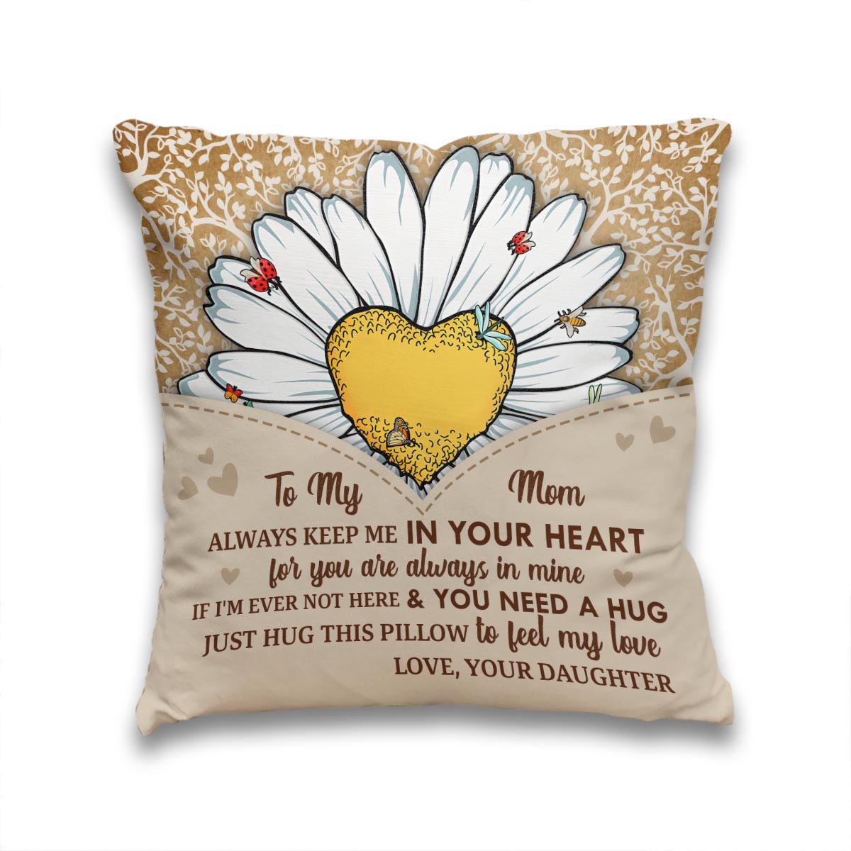 You Are My Sunshine - Gift for grandma, mom, daughter, granddaughter, sister, wife - Personalized Throw Pillow