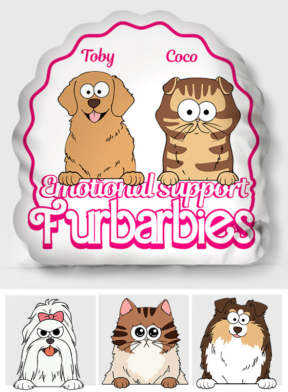 Soutien émotionnel - Cadeau pour les amoureux des chiens et des chats - Coussin personnalisé