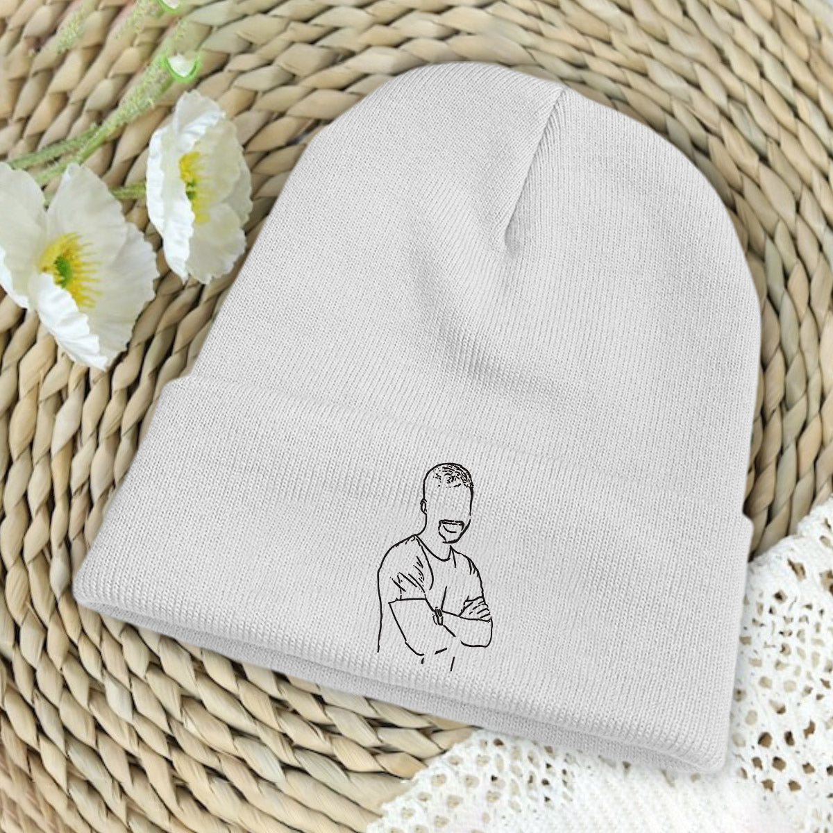 Bonnet brodé personnalisé avec photo - Oncle