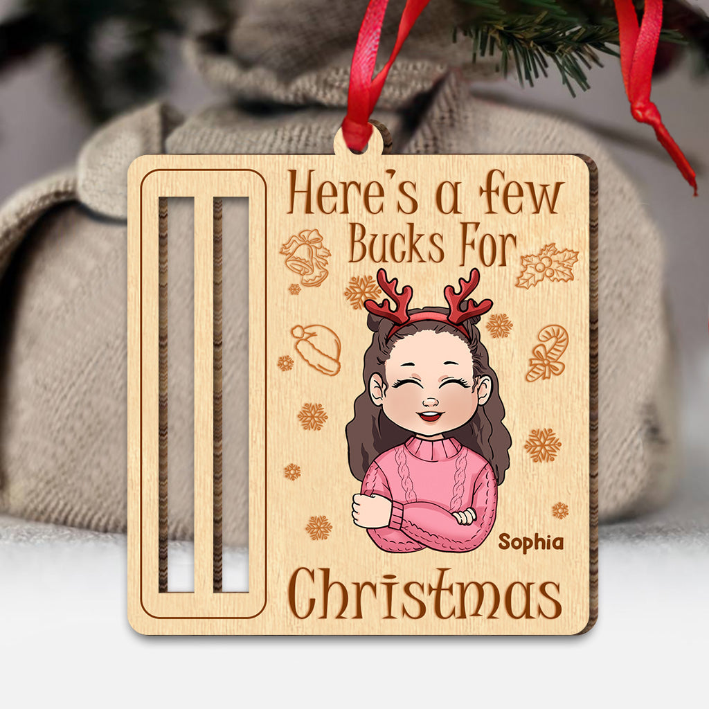 Few bucks for Christmas - Gift for grandma - Personalized Ornament