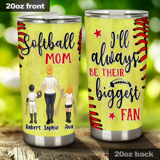 Je serai toujours sa plus grande fan - Gobelet de softball personnalisé