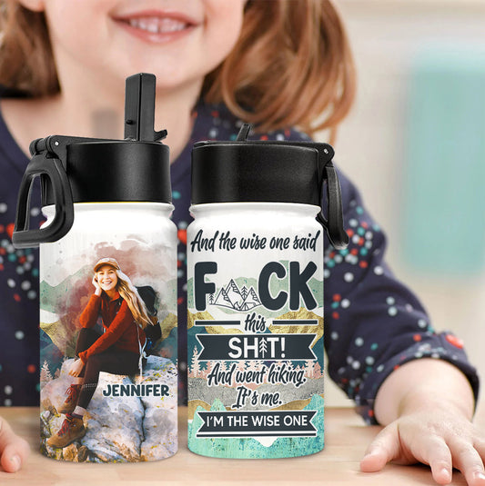 Und der Weise sprach – Personalisierte Wander-Trinkflasche für Kinder
