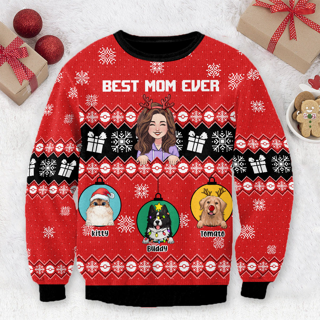 Beste Mama aller Zeiten – Personalisierter Hundepullover