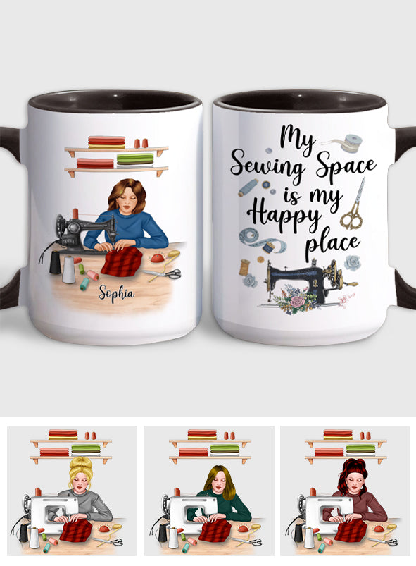 Mein Nähzimmer – Personalisierte Näh-Akzent-Tasse