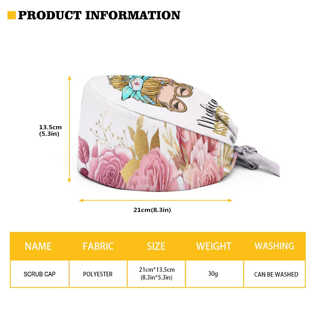 Nurse Life - Personalized Nurse Scrub Cap