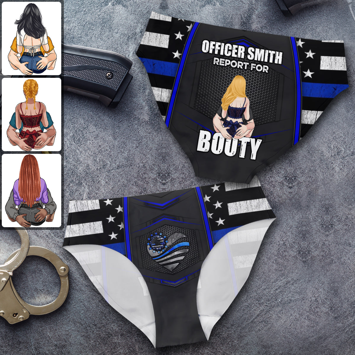 Rapport pour butin - Culottes personnalisées pour policières
