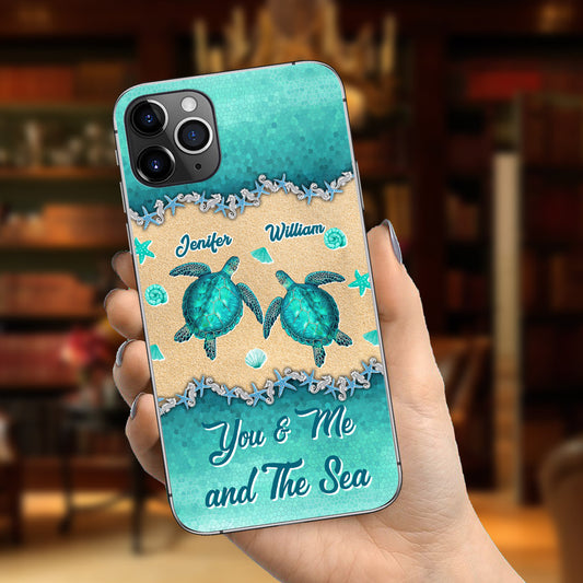 Salty Lil' Beach - Personalized Turtle Phone Case