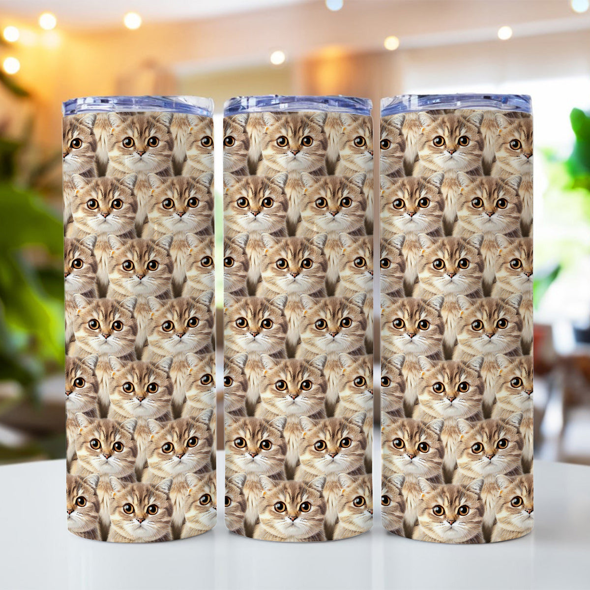 Gobelet isotherme personnalisé avec photo de chat ou de chien mignon - Cadeau idéal pour les amoureux des chats et des chiens