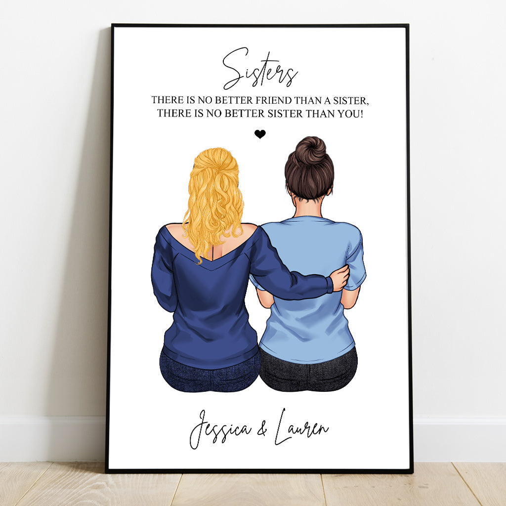 Meilleur ami - Toile et affiche personnalisées pour frères et sœurs