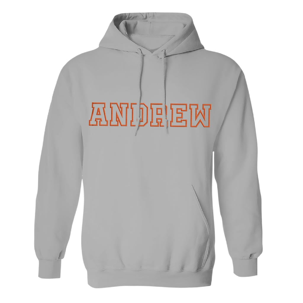 Custom Name - Personalized Couple Embroidered Hoodie