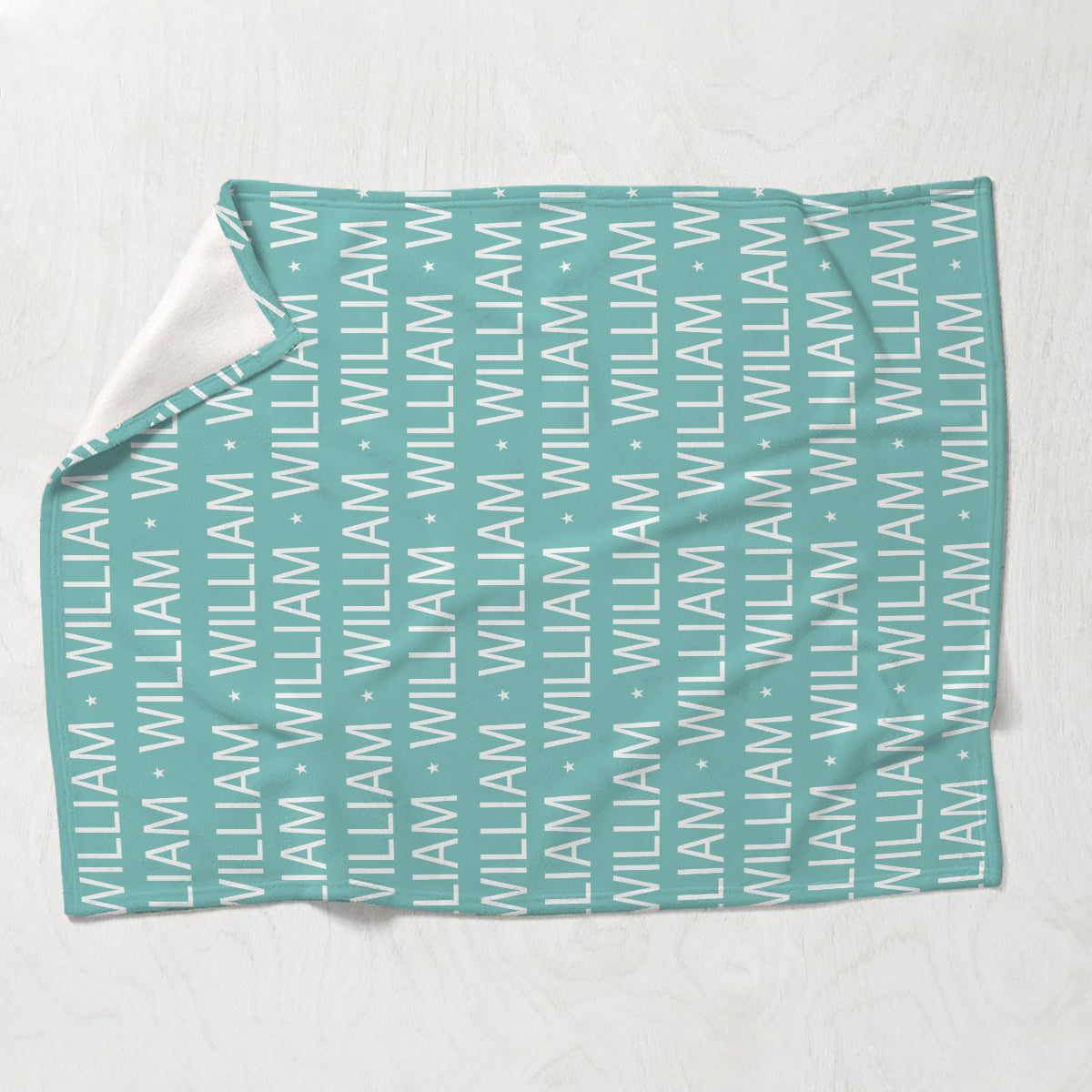 Couverture personnalisée pour nouveau-né avec motif de prénom