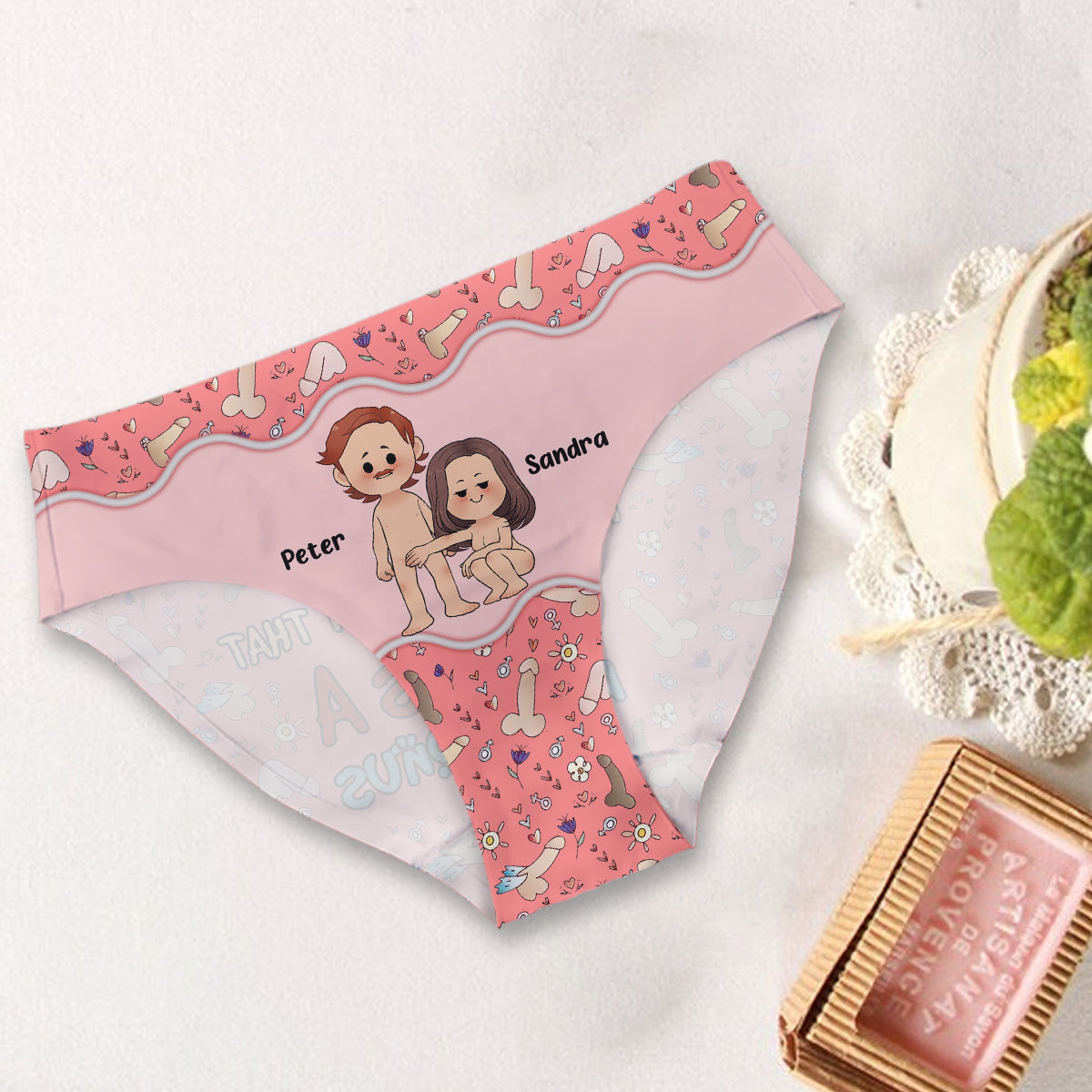 I Love You For Your Personality - Personalized Couple Women Briefs