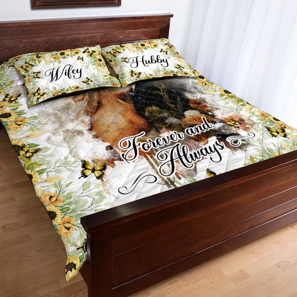 Forever & Always - Personalized Couple Quilt Set