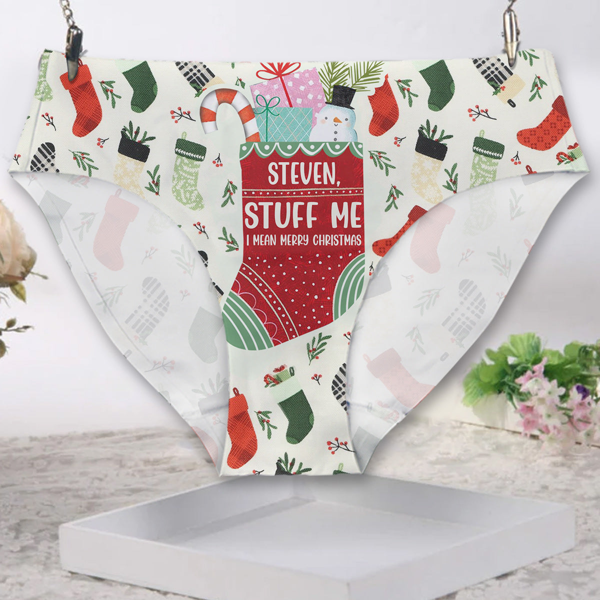 Stuff Me - Personalized Couple Women Briefs