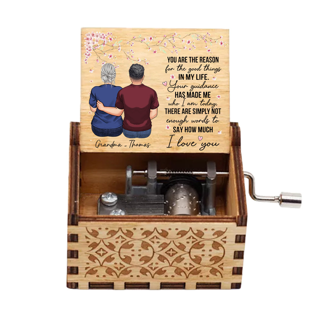 You Are The Reason - Gift for mom, grandma - Personalized Hand Crank Music Box