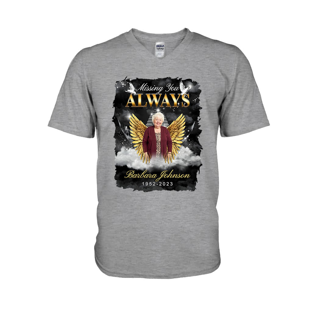 Always In My Heart - Personalized Memorial T-shirt And Hoodie