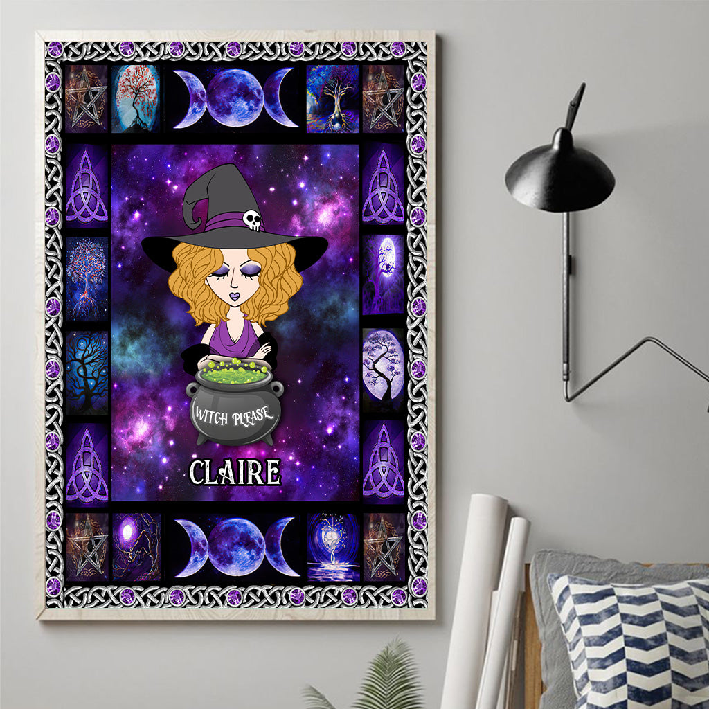 Witch Please - Personalized Witch Canvas And Poster