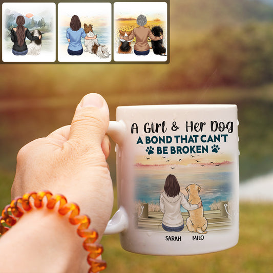 A Bond That Can't Be Broken - Personalized Dog Mug