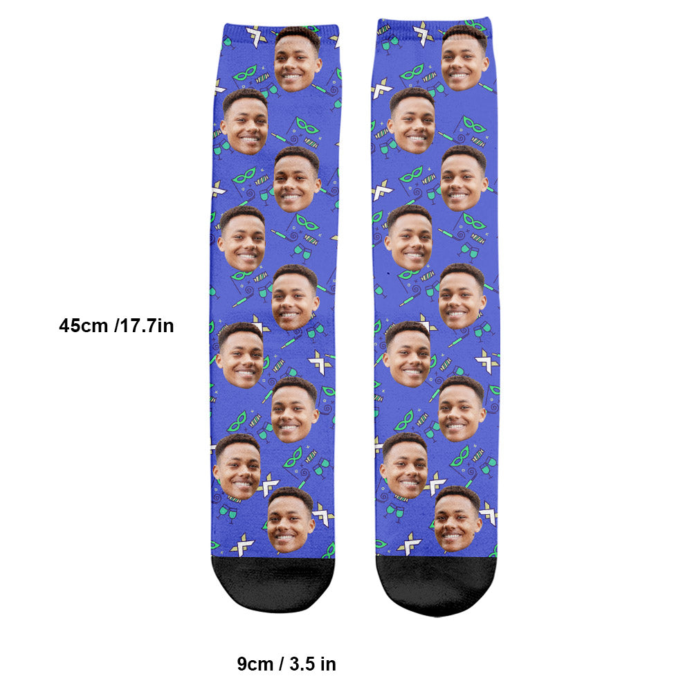 Chaussettes personnalisées pour fils - Motifs de fête personnalisés