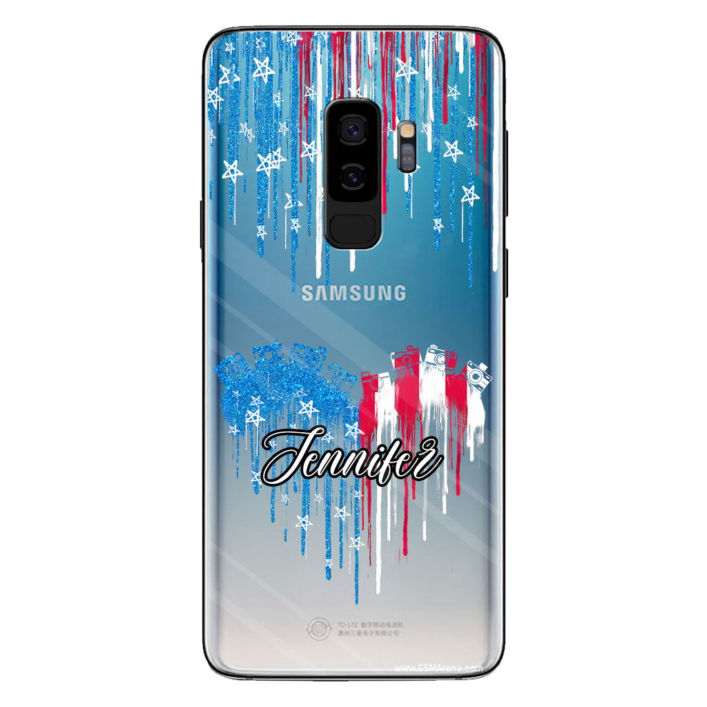 Passion pour la photographie - Coque de téléphone transparente personnalisée avec photo