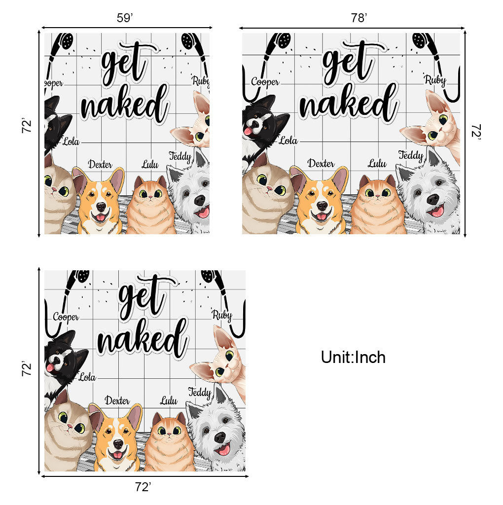 J'ai vu ça - Rideau de douche personnalisé pour chien