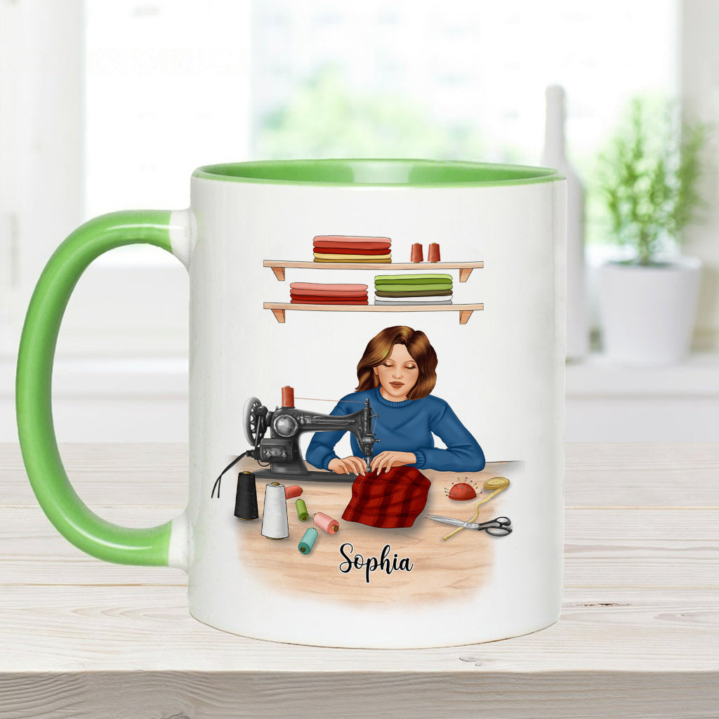 Mein Nähzimmer – Personalisierte Näh-Akzent-Tasse