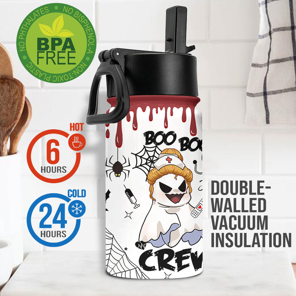 Boo Boo Crew - Personalized Nurse Kids Water Bottle