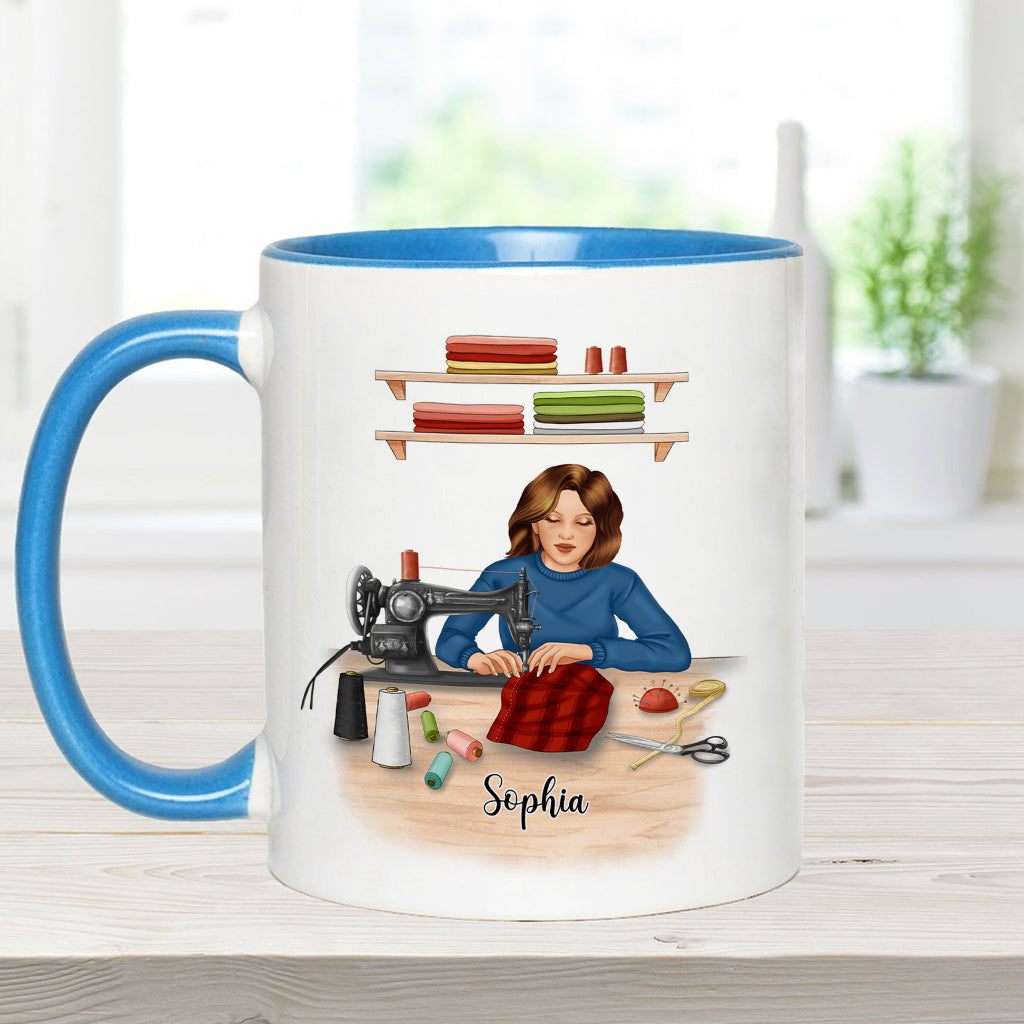 Mein Nähzimmer – Personalisierte Näh-Akzent-Tasse