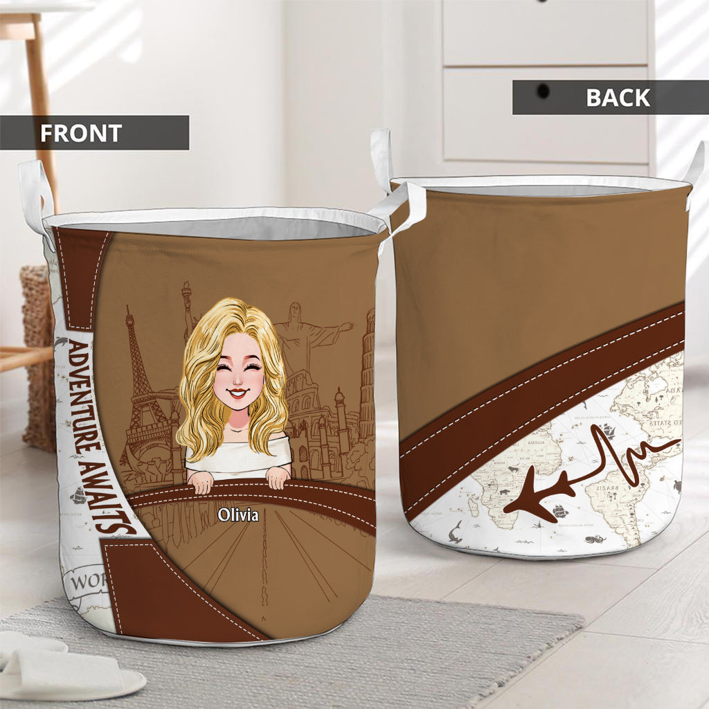 Adventure Awaits - Personalized Travelling Storage Basket
