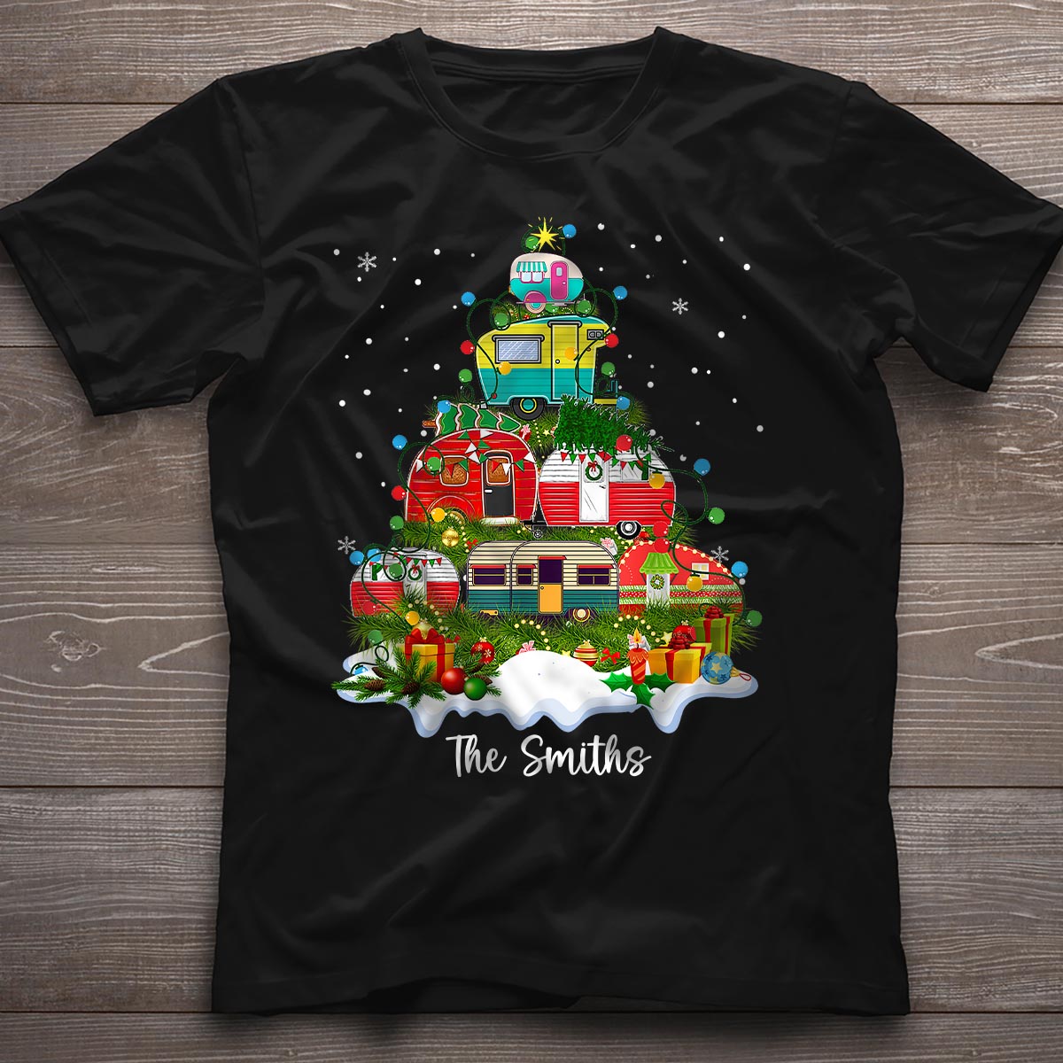 Joyeux Noël au camping ! - T-shirt et sweat à capuche personnalisés pour le camping