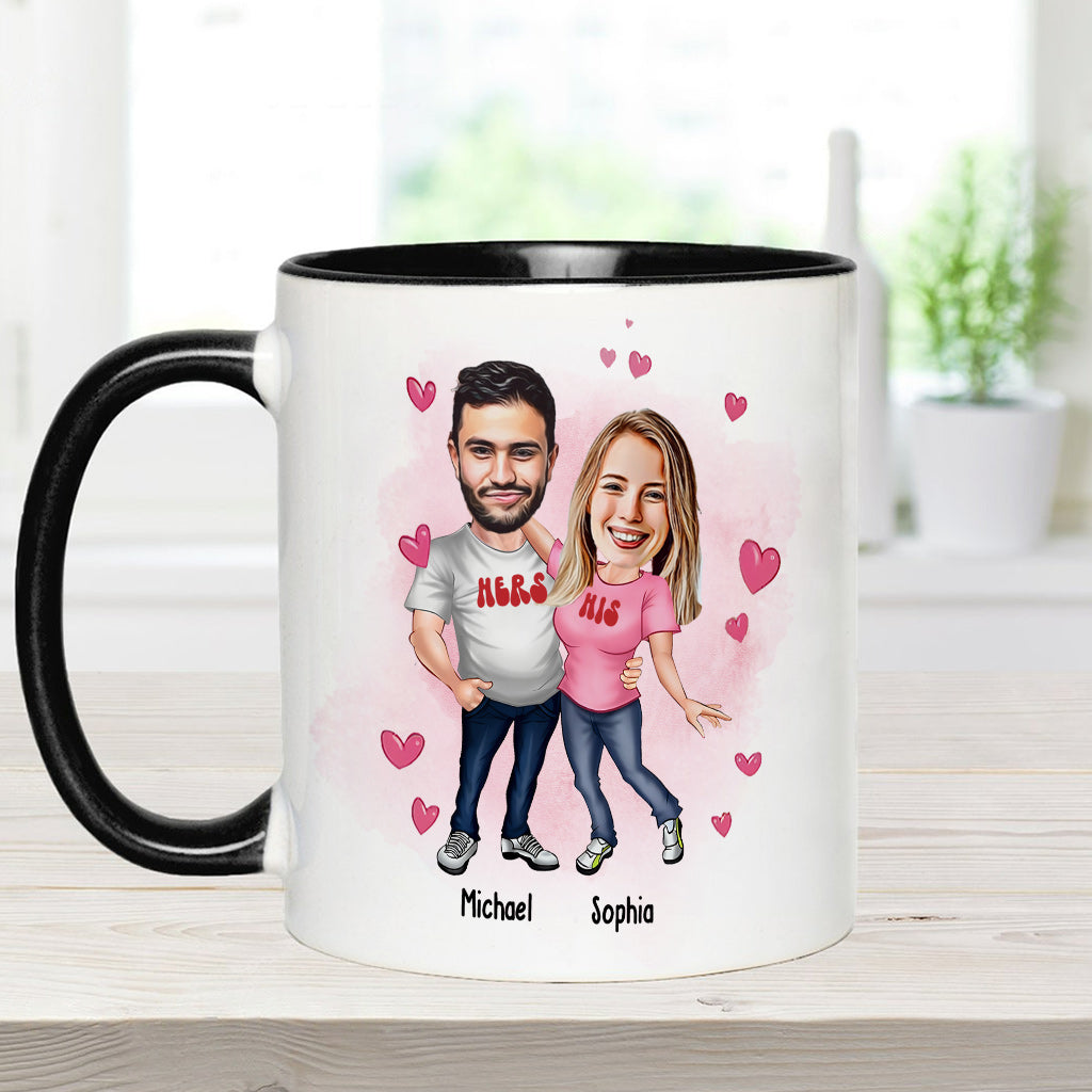 You Are Far My Favorite - Personalized Couple Accent Mug