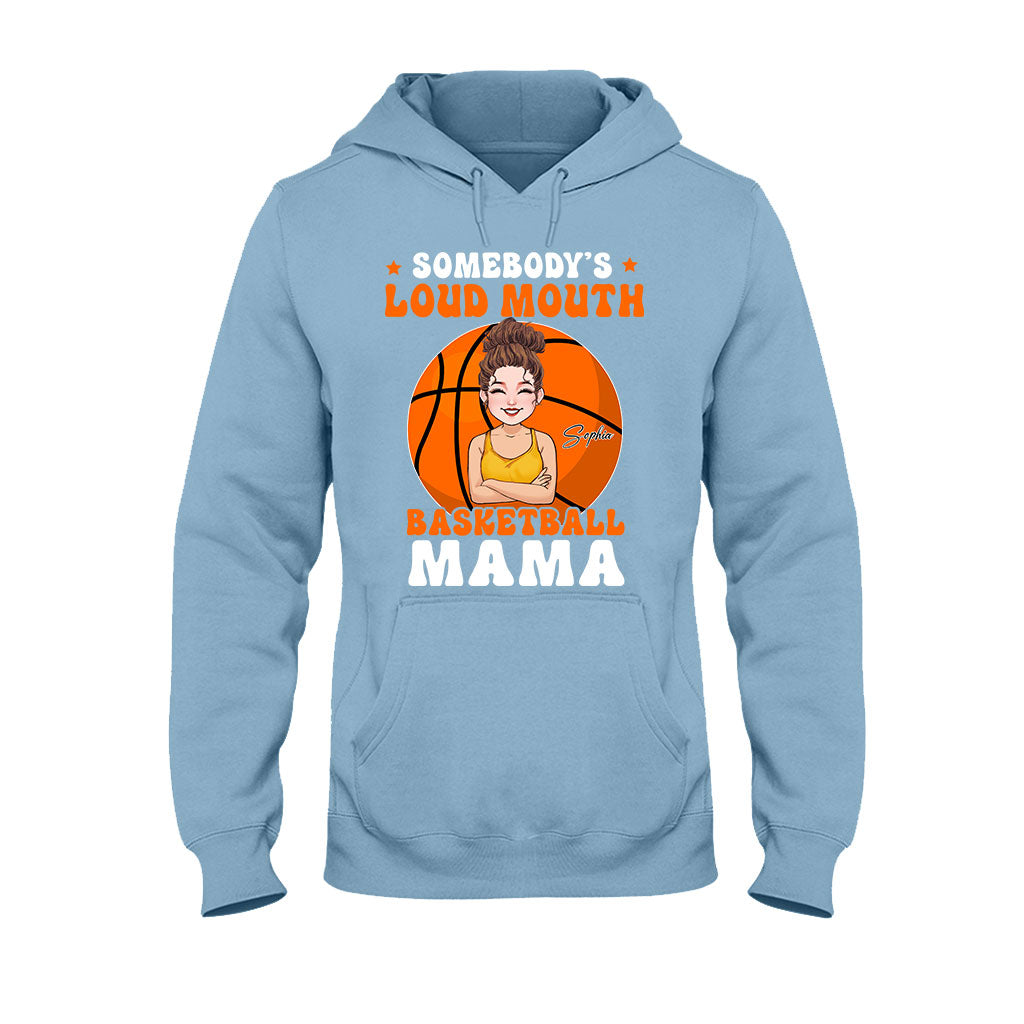 Loud Mouth Basketball Mama - Personalized Basketball T-shirt And Hoodie