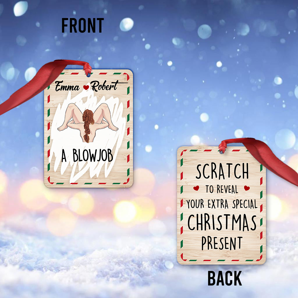 Scratch To Reveal - Personalized Couple Ornament