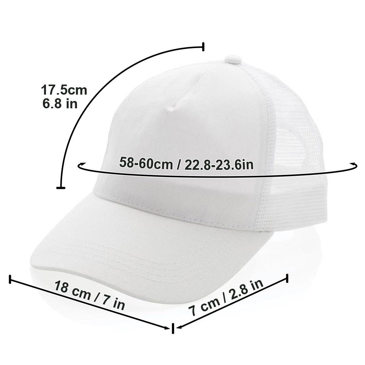Casquette trucker papillon personnalisée avec affirmations positives