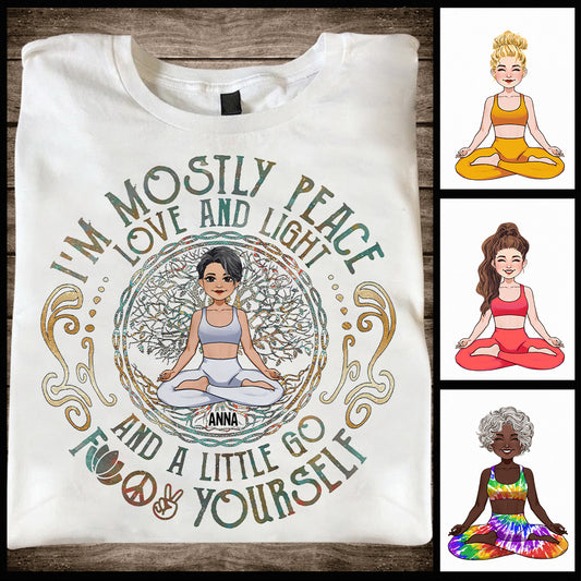 Je suis surtout la paix - T-shirt et sweat à capuche de yoga personnalisés